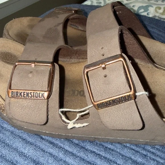 Birkenstock Arizona Kids Birkibuc - Mocha size 33 (USA 2) worn for one vacation - Picture 7 of 7